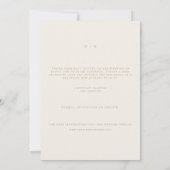 Weihnachtsfolien Pinecone Save the Date Karte (Rückseite)