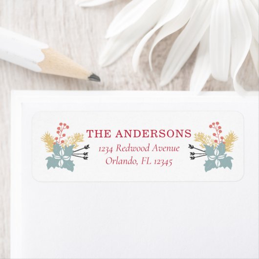 Weihnachtsfolien-Rücksendeadresse (Insitu)