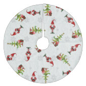 WeihnachtsFolk Whimsey HOLIDAY DECOR Fleece Weihnachtsbaumdecke (Vorderseite)