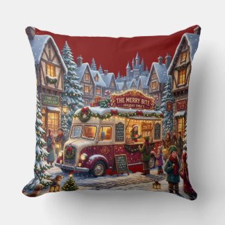 Weihnachtsfoodtruck Kissen