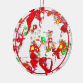 Weihnachtsformen und Farben Keramik Ornament (Links)