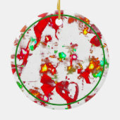 Weihnachtsformen und Farben Keramik Ornament (Hinten)