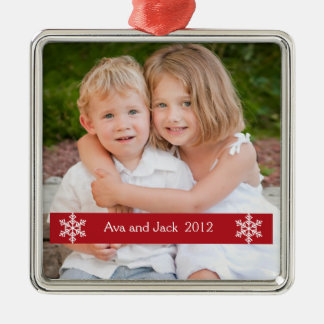 WeihnachtsFoto-Andenkenverzierung 2012 Ornament Aus Metall