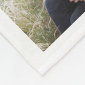 Weihnachtsfoto Collage Joy Typografy Snowflake Fleecedecke (Ecke)