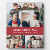 Weihnachtsfoto Collage Plaque Fotoplatte (Vorderseite)