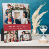 Weihnachtsfoto Collage Plaque Fotoplatte (Seite)