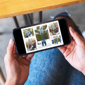 Weihnachtsfoto Collage Red Green Snowflake Feiertagskarte