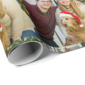 Weihnachtsfoto Familie Geschenkpapier (Rolleneckpunkt)
