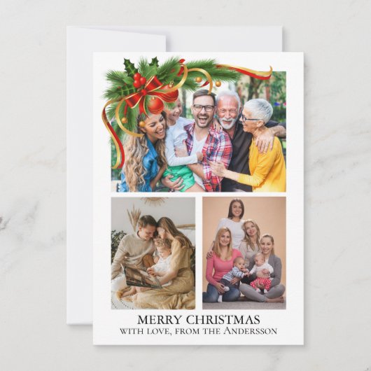  Weihnachtsfoto Feiertagskarte (Vorderseite)
