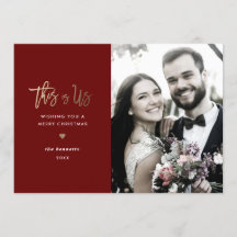 Weihnachtsfoto-Karte *Dies ist uns*