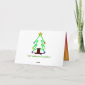 WeihnachtsFoto-Schablone Feiertagskarte (Rückseite)