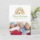 Weihnachtsfoto Weihnachts-Weihnachtskarte Feiertagskarte (Stehend Vorderseite)