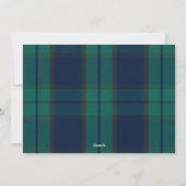 Weihnachtsfotografie Collage Black Watch Kariert Feiertagskarte (Rückseite)