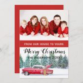 Weihnachtsfotografie Feiertagskarte (Vorne/Hinten)