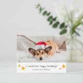 Weihnachtsfotografie Postkarte (Stehend Vorderseite)