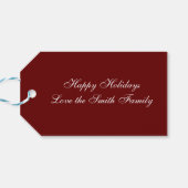 Weihnachtsfotografie Weihnachtsgeschenk Tag Geschenkanhänger (Rückseite Horizontal)