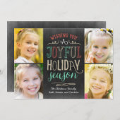 Weihnachtsfotokarte Feiertagskarte (Vorne/Hinten)