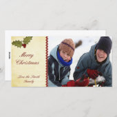 WeihnachtsFotokarte Feiertagskarte (Vorne/Hinten)