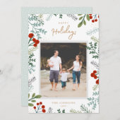 Weihnachtsfotokarte Feiertagskarte (Vorne/Hinten)