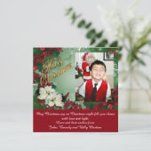 Weihnachtsfotokarte Feiertagskarte (Stehend Vorderseite)