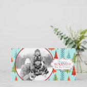 Weihnachtsfotokarte Feiertagskarte (Stehend Vorderseite)