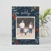 Weihnachtsfotokarte Feiertagskarte (Stehend Vorderseite)