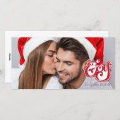 Weihnachtsfotokarte Feiertagskarte (Vorne/Hinten)