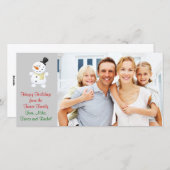 Weihnachtsfotokarte Feiertagskarte (Vorne/Hinten)
