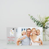 Weihnachtsfotokarte Feiertagskarte (Stehend Vorderseite)