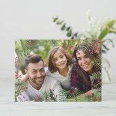 Weihnachtsfotokarte Feiertagskarte (Stehend Vorderseite)