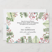 Weihnachtsfotokarte Feiertagskarte (Rückseite)