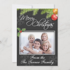 Weihnachtsfotokarte Feiertagskarte