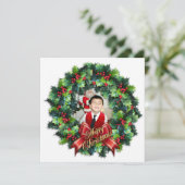 Weihnachtsfotokarte Feiertagskarte (Stehend Vorderseite)
