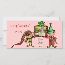 Weihnachtsfotokarte Feiertagskarte