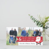 Weihnachtsfotokarte Feiertagskarte (Stehend Vorderseite)
