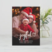 Weihnachtsfotokarte Feiertagskarte (Stehend Vorderseite)