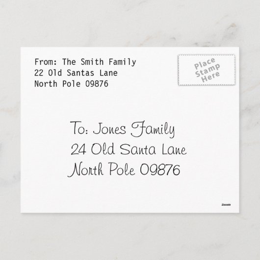 Weihnachtsfotokarte für Haustiere Feiertagspostkarte (Rückseite)