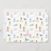 Weihnachtsfotokarte für Wasserfarbe Feiertagskarte (Rückseite)