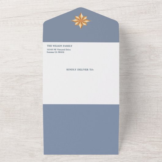 Weihnachtsfotokarte für Weihnachten All In One Einladung (Außenbereich)