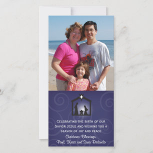 Weihnachtsfotokarte Mitternacht Weihnachten