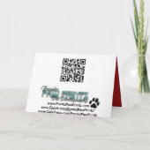 WeihnachtsFotokarte Shih Tzu Feiertagskarte (Rückseite)