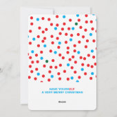 Weihnachtsfotokarte von ELFie Feiertagskarte (Rückseite)