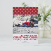 Weihnachtsfotokarten Einladung (Stehend Vorderseite)