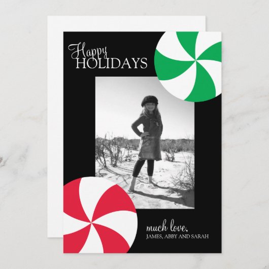Weihnachtsfotokarten Feiertagskarte (Vorne/Hinten)