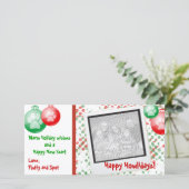 Weihnachtsfotokarten Feiertagskarte (Stehend Vorderseite)