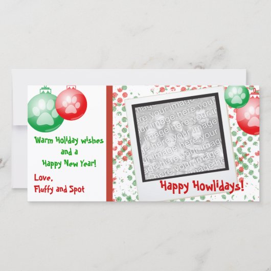 Weihnachtsfotokarten Feiertagskarte (Vorderseite)