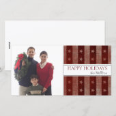 Weihnachtsfotokarten Feiertagskarte (Vorne/Hinten)