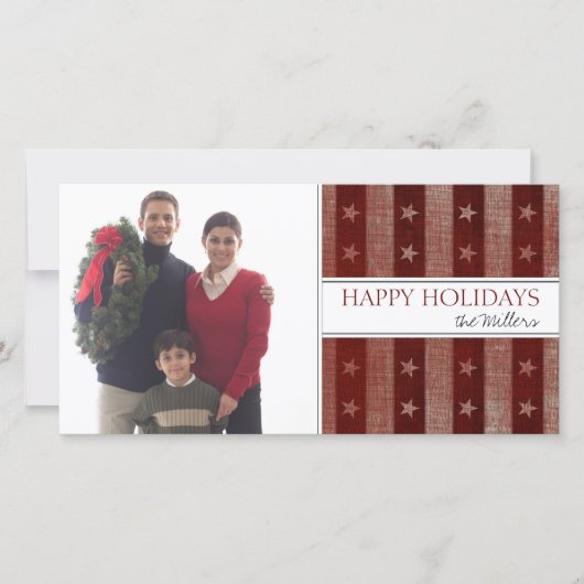 Weihnachtsfotokarten Feiertagskarte (Vorderseite)
