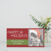 Weihnachtsfotokarten Feiertagskarte (Stehend Vorderseite)