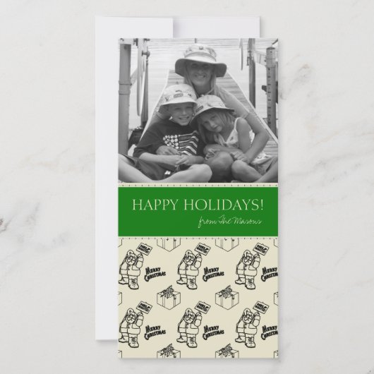 Weihnachtsfotokarten Feiertagskarte (Vorderseite)